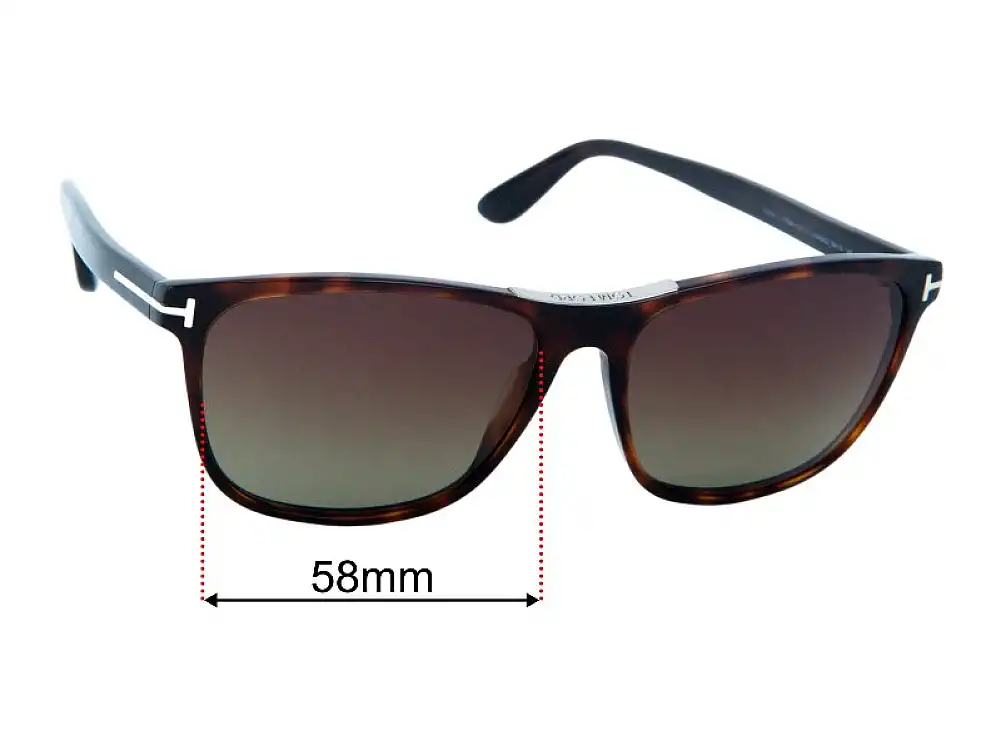 Tom Ford Nicolo-02 TF629 58mm Replacement Lenses